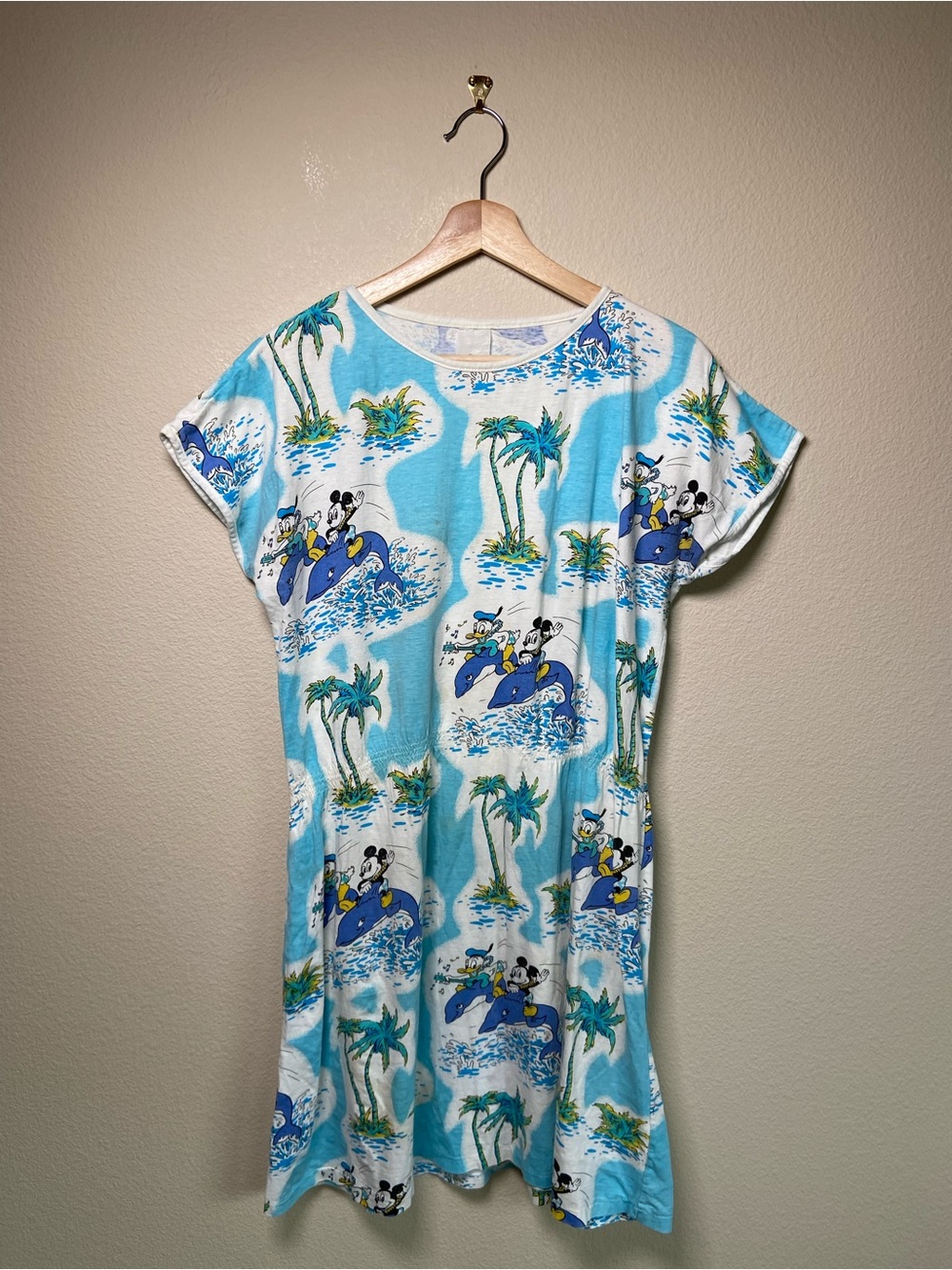 Vintage Disney Mickey Mouse and Donald Duck Dress Medium